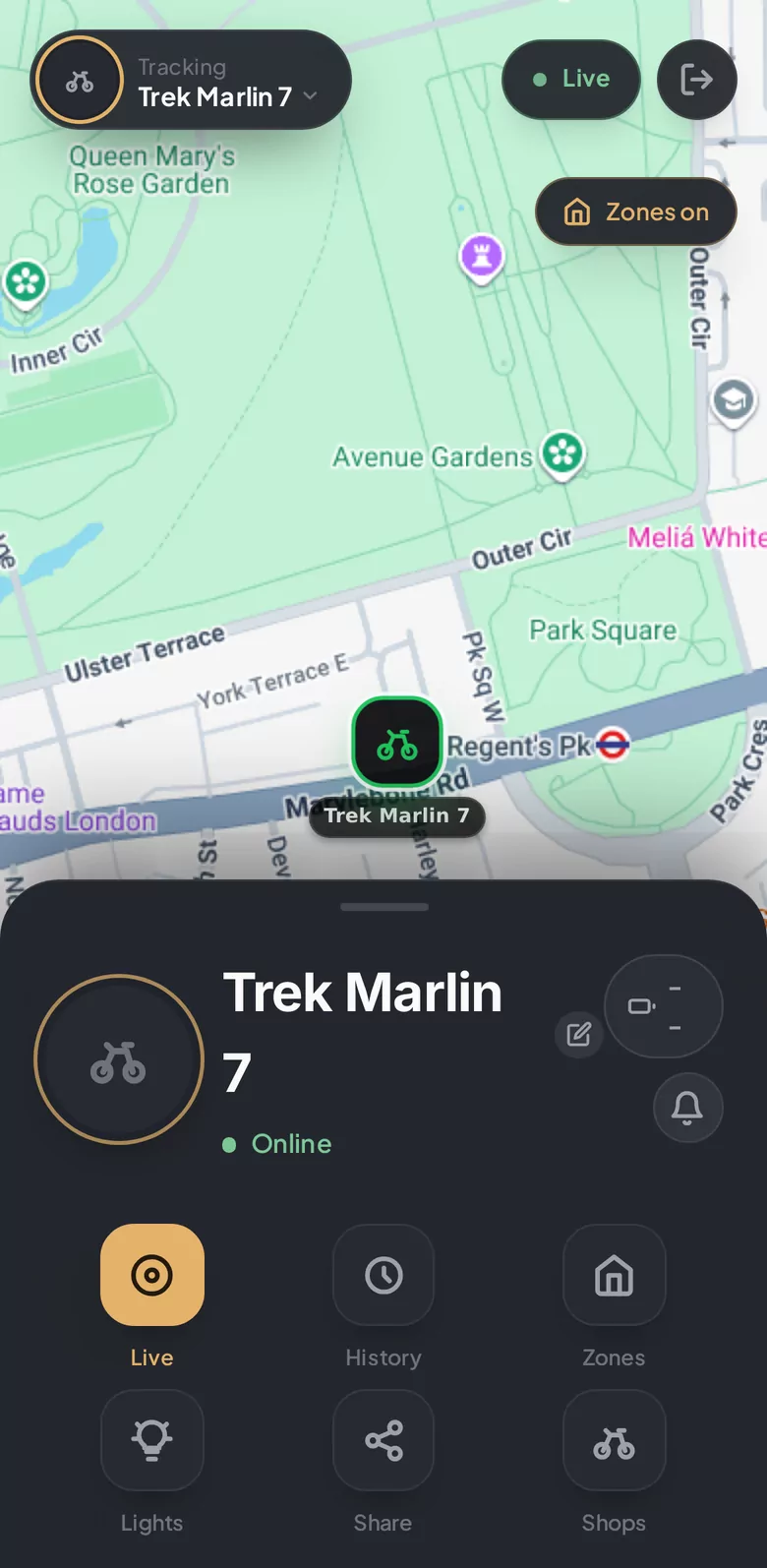 Trackerserver — the bicycle app